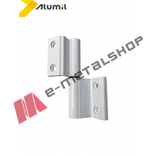 Μεντεσές αλουμινίου χρώμα λευκό Alumil 3505400002