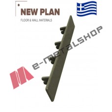 Τάπα για συνθετική περίφραξη Deck 170 σε χρώμα λαδί, 120mm NEW PLAN