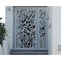 Γκαραζόπορτες και αυλόπορτες από μαύρη λαμαρίνα (τιμή τ.μ)
