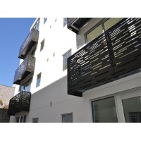 Κάγκελα μπαλκονιών από μαύρη λαμαρίνα (τιμή τ.μ)
