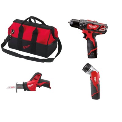 ΣΕΤ ΕΡΓΑΛΕΙΩΝ POWERPACK FUEL Milwaukee M12 BPDHZ-202B και σε 6 άτοκες δόσεις