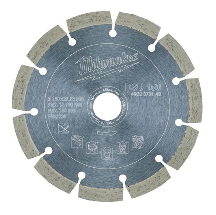 ΔΙΣΚΟΣ DSU Milwaukee ΓΙΑ ΣΚΛΗΡΑ ΚΑΙ ΛΕΙΑΝΤΙΚΑ  ΥΛΙΚΑ / 150mm 4932373148