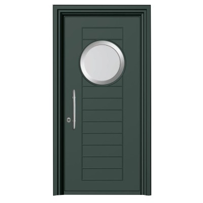 Θωρακισμένη πόρτα αλουμινίου inox Alfa SA 6011