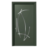 Θωρακισμένη πόρτα αλουμινίου inox Alfa SA 6310