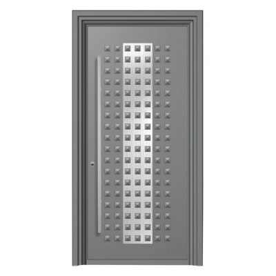 Θωρακισμένη πόρτα αλουμινίου inox Alfa SA 6350