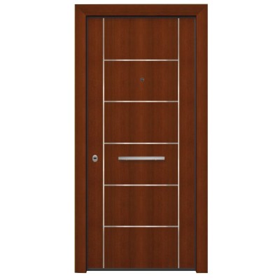Θωρακισμένη πόρτα με επένδυση ξύλου Alfa SW 6110