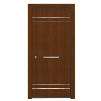 Θωρακισμένη πόρτα με επένδυση ξύλου Alfa SW 6160