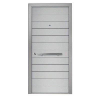 Θωρακισμένη πόρτα αλουμινίου inox Alfa SD INOX