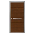 Θωρακισμένη πόρτα αλουμινίου inox Alfa SD Wood