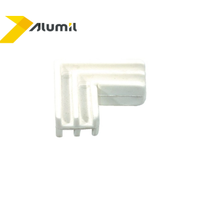 Γωνία σύνδεσης πλαστική 20,6x13,7mm για προφίλ M9008 Alumil 1209008000