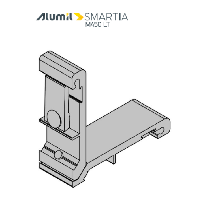 Γωνία σύνδεσης μηχανική 10.9x22.3mm της σειράς M450 LT Alumil 1251122300