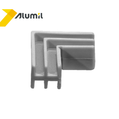 Γωνία σύνδεσης πλαστική 20,6x18,5mm για προφίλ M9058 Alumil 1409028000