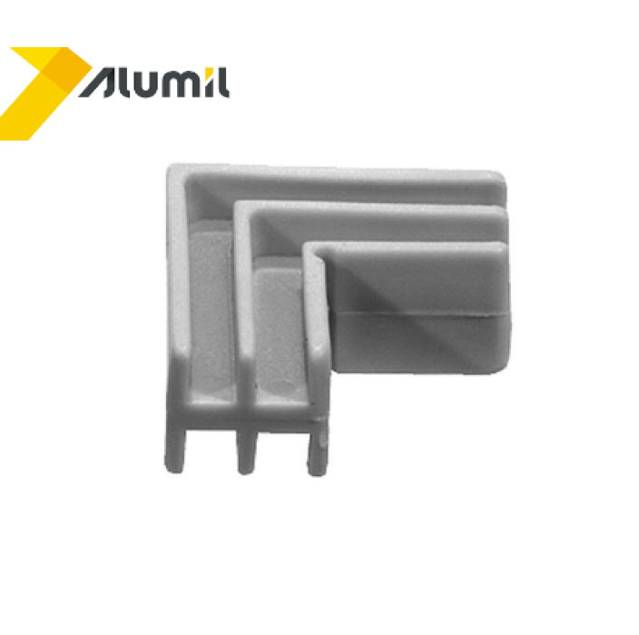 Γωνία σύνδεσης πλαστική 20,6x18,5mm για προφίλ M9058 Alumil 1409028000