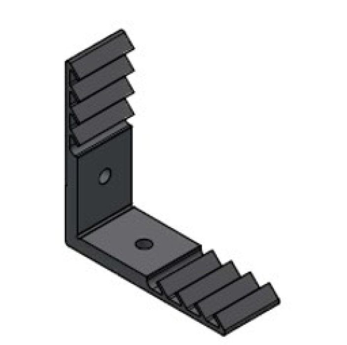 Γωνιά σύνδεσης κάσας οδηγών 5x20mm της σειράς S350 LT Alumil 1500520010