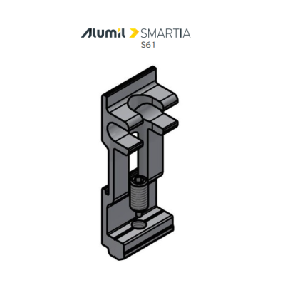 Σύνδεσμος κάσας-ταυ S61656 19mm εξωτερικός της σειράς S61 Smartia Alumil 1607719001