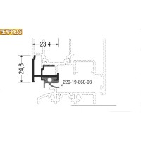 Νεροχύτης M19860 σειράς Μ9660 Smartia Alumil 3m σε χρώμα λευκό 9016