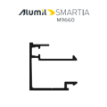 Λαβή μικρή 137mm, με καρέ 7x7mm, (25mm) logo Alumil μαύρο ματ 3809072561
