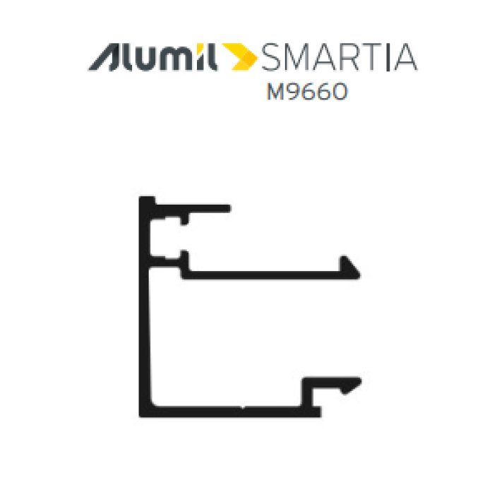 Λαβή μικρή 137mm, με καρέ 7x7mm, (25mm) logo Alumil μαύρο ματ 3809072561