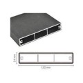 Προφίλ αλουμινίου Woodalux 24x120 με επικάλυψη συνθετικού ξύλου 6μ.