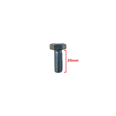 Βίδα 933 DIN γαλαβανιζέ εξάγωνη 8*20mm