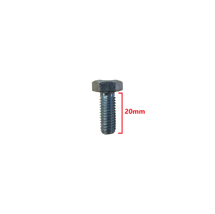 Βίδα 933 DIN γαλαβανιζέ εξάγωνη 8*20mm