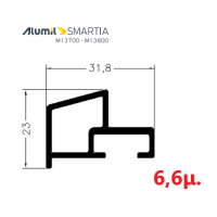 Κατωκάσι 303022– Λευκό 9016 – 6,6m – Alumil