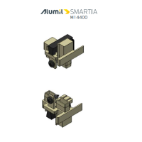 Σετ (ζεύγος) ταπών μπινιού M14407 της σειράς M14400 Alumil 3111440703