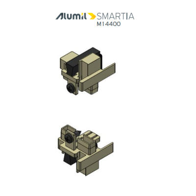 Σετ (ζεύγος) ταπών μπινιού M14407 της σειράς M14400 Alumil 3111440703