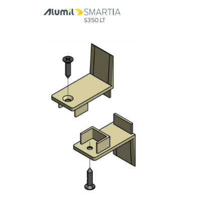 Ζεύγος ταπών ενισχυμένου γάντζου S35027 Alumil 3113502700