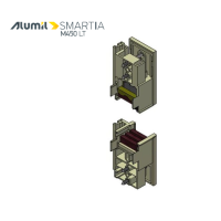 Αριστερό σετ ταπών γάντζου 25mm της σειράς M450 LT Alumil 3114455001