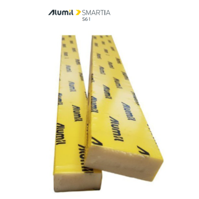 Energy Bar NRG BAR 10x17x1200mm για προφίλ Μπινί S61879,S61658 σειράς S61 Smartia Alumil 3131001700 1,20m.