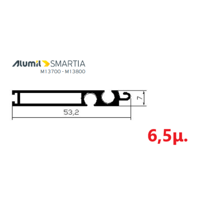 Κατωκάσι 35009– Λευκό 9016 – 6,5m – Alumil