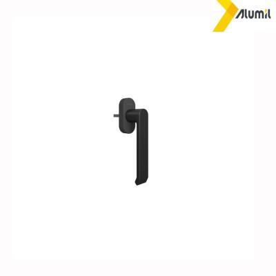 Λαβή μικρή 137mm,με καρέ 7x7mm ,logo Alumil μαύρο ματ 3809073861