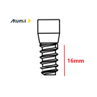 Βίδα χάλυβα 5*16mm-Δ6 για χυτές γωνίες 4705146000 Alumil