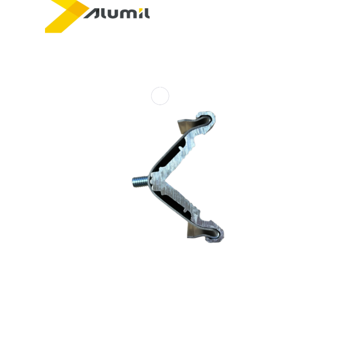 Γωνία σύνδεσης με διπλό χτύπημα  14x41,4mm Alumil 1131441800CAL