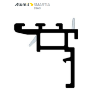 Πολυαμίδιο PVC ABS στενού γάντζου S363 Alumil 6600036310 4.6m.