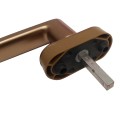 Λαβή μικρή, με καρέ 7x38 mm ,logo Alumil μπρονζέ 3809073807