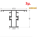 Ταύ M9305 σειράς Μ9400 Comfort Alumil 3m σε χρώμα λευκό 9016