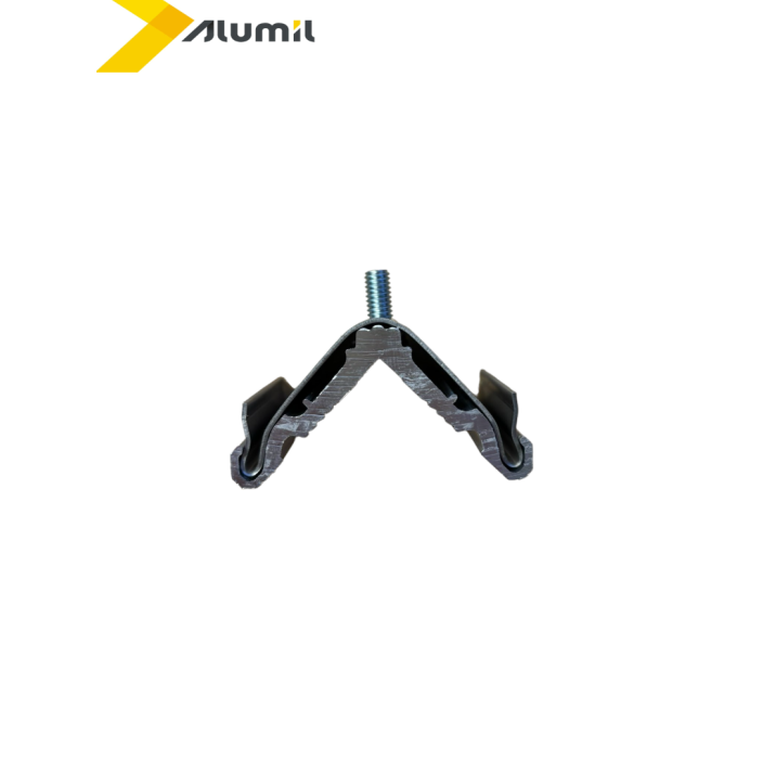 Γωνία σύνδεσης με διπλό χτύπημα  14x41,4mm Alumil 1131441800CAL