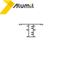 Ταύ M981 σειράς Μ940 Comfort Alumil 6m σε χρώμα λευκό 9016