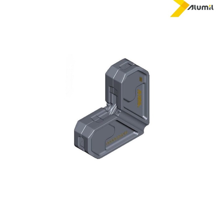 Γωνία σύνδεσης χυτή 33,2x19,8mm Alumil 1405830000