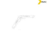 Γωνία χυτή πρέσσας 70x9.8mm για φύλλα S67976 σειράς S67,S77 Alumil 1657711600