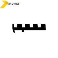 Ελαστικό (λάστιχο) βάσης για τζάμι Μ8200 8+8mm Alumil (1 ανά μέτρο)