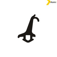 Κεντρικό ελαστικό (λάστιχο) Μ940 EPDM μαύρο Alumil 2100095001 (τιμή μέτρου)