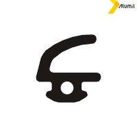 Ελαστικό (λάστιχο) φτερού 3,5mm EPDM μαύρο Alumil 2206300001 (τιμή μέτρου) M9400