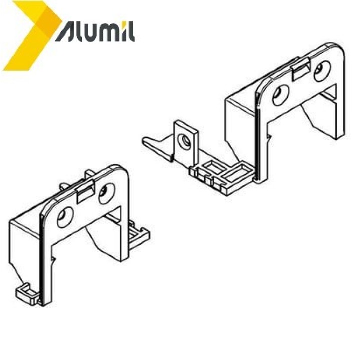 Τάπα για προφίλ S568 μαύρη Alumil 3110056803
