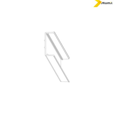 Προφίλ πολυαμιδίου PVC οδηγών S352, S374, S389, S398 6m Alumil 6600035203 