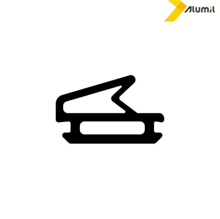 Ελαστικό (λάστιχο) φιλητού κάσας suite-linear EPDM μαύρο Alumil 7670030203 (τιμή μέτρου) S350