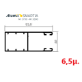 Οδηγός / Κανάλι Ρολού M1001 – Λευκό 9016 – 6,5m – Alumil
