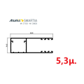 Οδηγός / Κανάλι Ρολού M1010 – Λευκό 9016 – 5,3m – Alumil